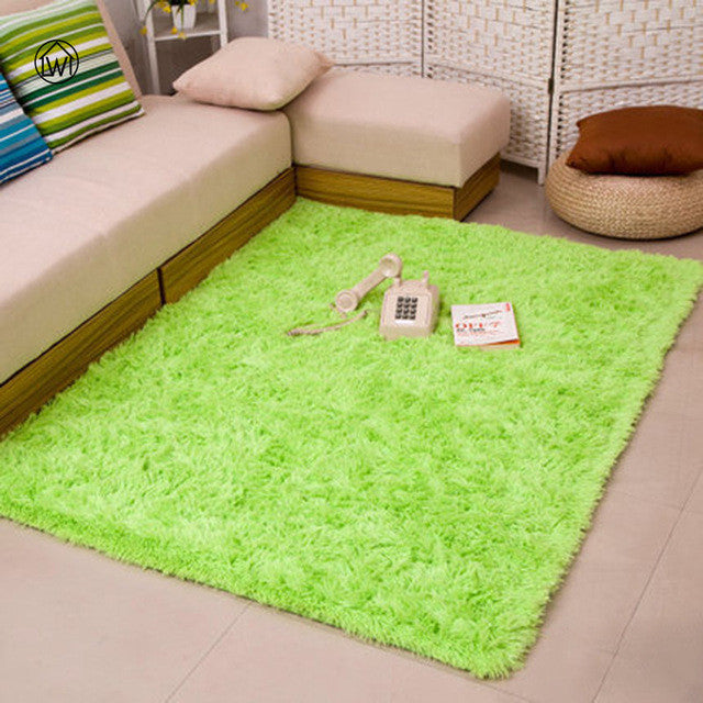 Large Size Long Plush Carpet Flokati Tea Table Mat Soft Yoga Rug Anti-skid Carpet For Living Room Bedroom Bath Doormat Floor Mat