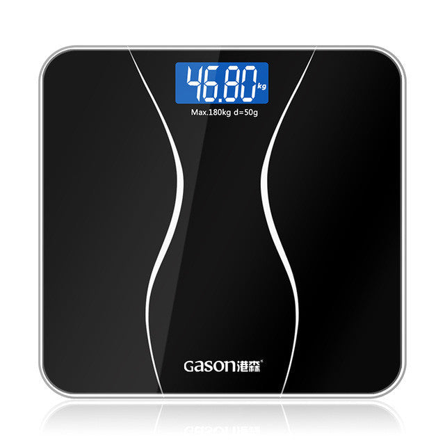 GASON A2 Bathroom Body Scales Glass Smart Household Electronic Digital Floor Weight Balance Bariatric LCD Display 180KG/50G