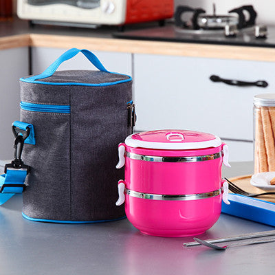 Korean Stainless Steel Thermos Bento Lunch Box for Kids Thermal Food Container Food Box Lunchbox Portable