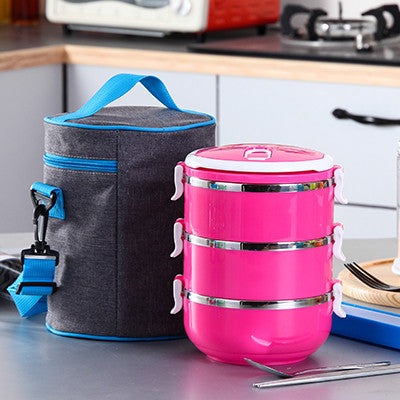 Korean Stainless Steel Thermos Bento Lunch Box for Kids Thermal Food Container Food Box Lunchbox Portable