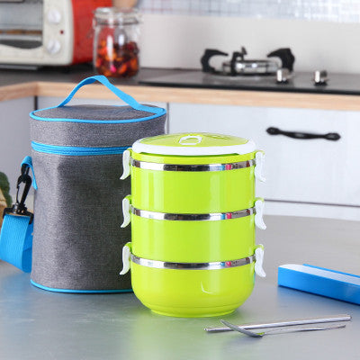 Korean Stainless Steel Thermos Bento Lunch Box for Kids Thermal Food Container Food Box Lunchbox Portable