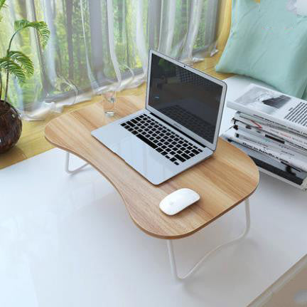 Non-slip sponge foot/Fold lazy/simple/study desk/Thickened panel/Laptop desk /Bed computer desk /Thickened steel pipe