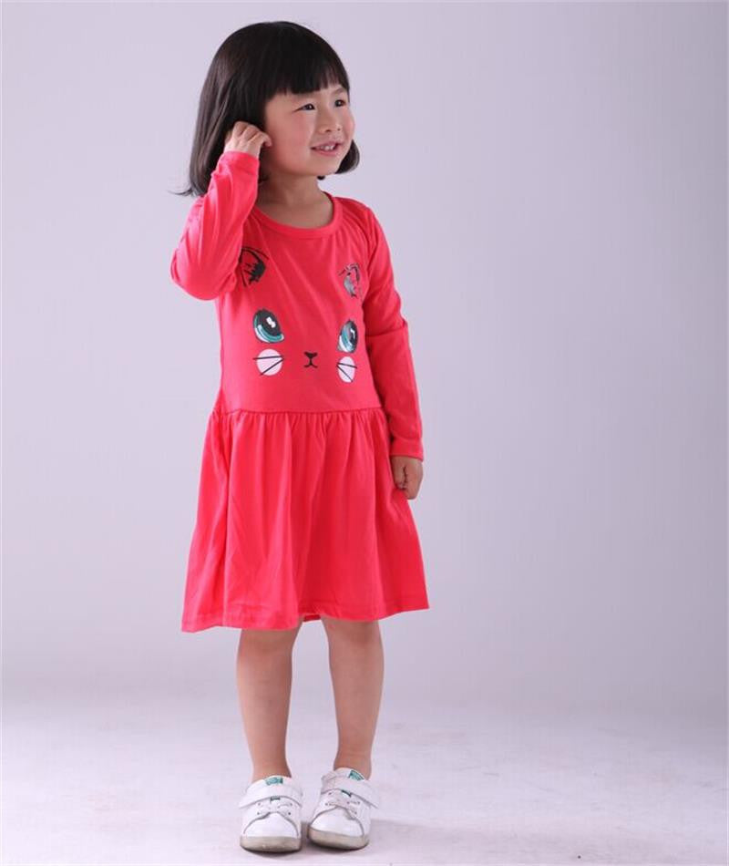 Online discount shop Australia - Children clothing girls dress kids long sleeve princess dress girl dresses
