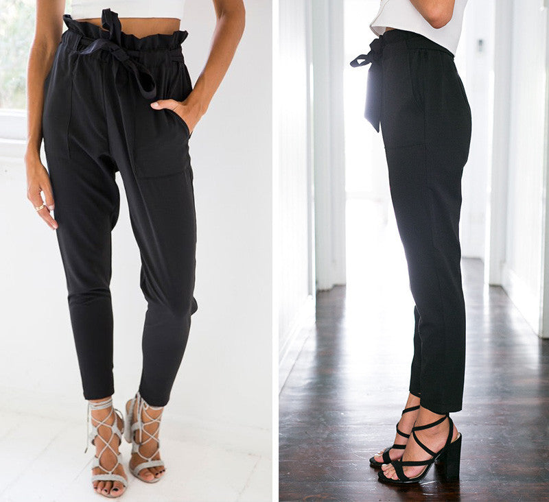 High Waist Harem Casual Pants - CelebritystyleFashion.com.au online clothing shop australia