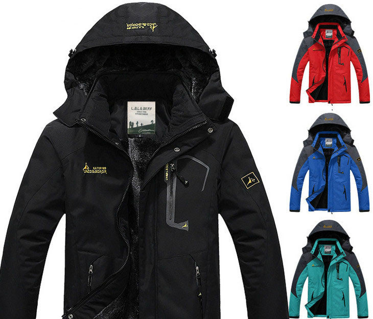 Online discount shop Australia - Men's casual thick outwear overcoat jacket Men Windproof Hood parka mens jackets and coats windbreaker