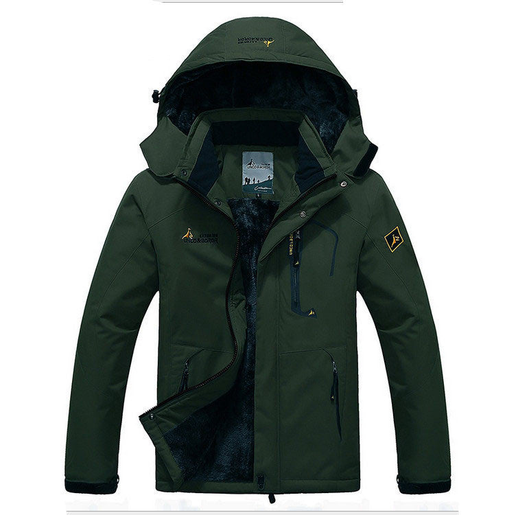 Online discount shop Australia - Men's casual thick outwear overcoat jacket Men Windproof Hood parka mens jackets and coats windbreaker