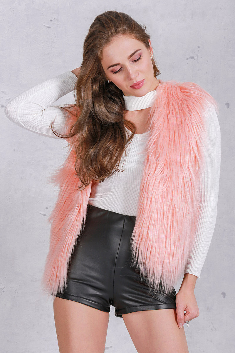Elegant Faux Fur Vest Jacket Many Colors Available - CELEBRITYSTYLEFASHION.COM.AU - 20