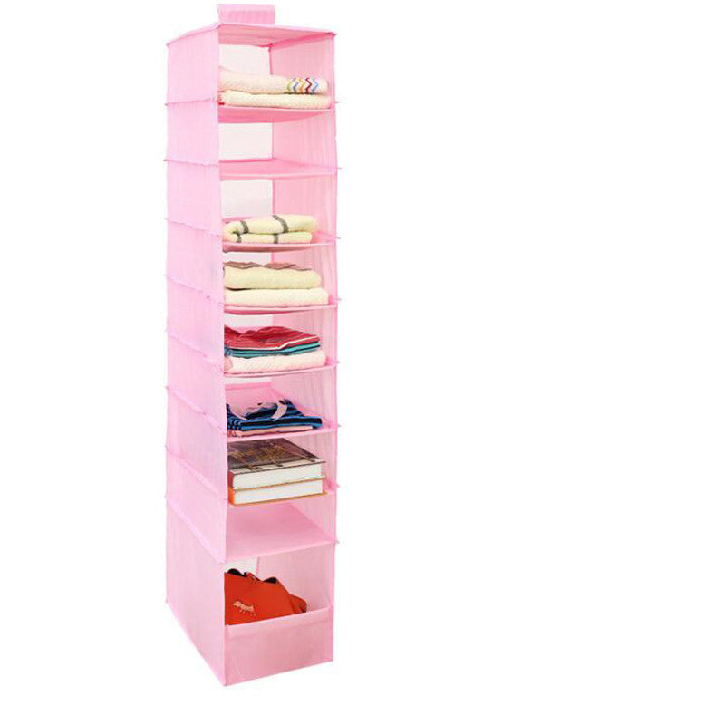 Online discount shop Australia - 9 Cell Hanging Box Underwear Sorting Clothing Shoe Jean Storage Mails Door Wall Closet Organizer Closet Organizadores Bag