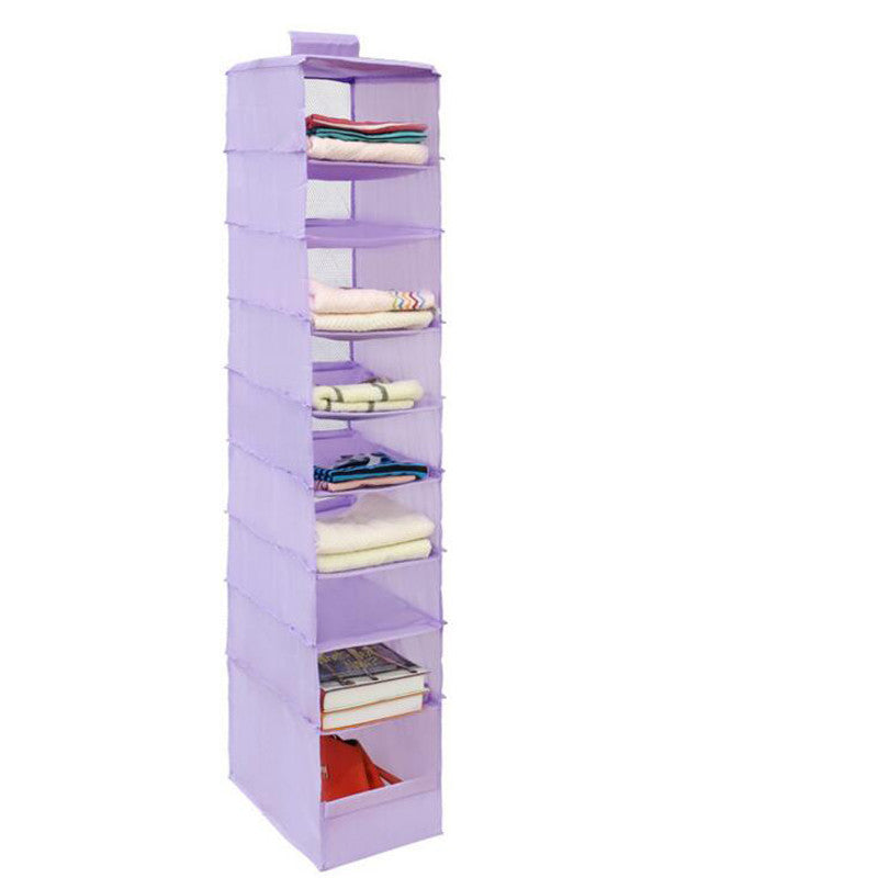 Online discount shop Australia - 9 Cell Hanging Box Underwear Sorting Clothing Shoe Jean Storage Mails Door Wall Closet Organizer Closet Organizadores Bag