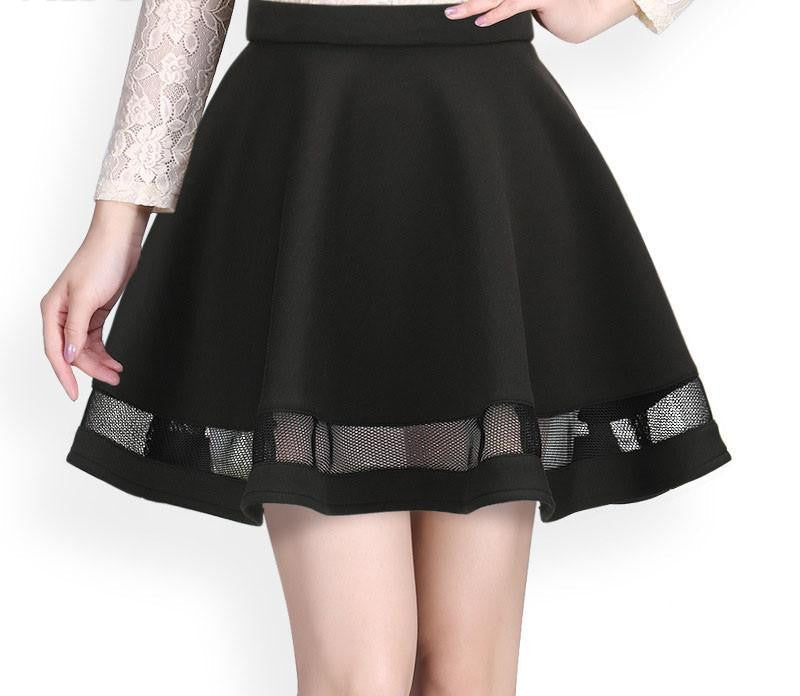 women skirt elastic faldas ladies midi skirt Girls mini Pleated skirts