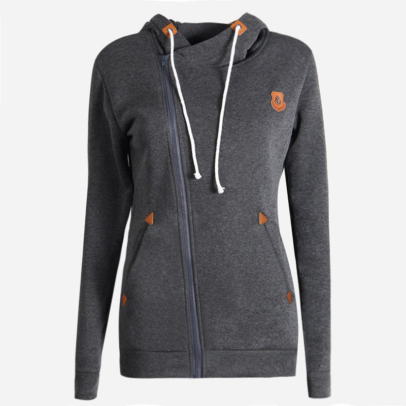 New Fashion Women Hoody 8 Colors Long Sleeve Slim Fit Jumper Hoodies Coat Sweatshirt with hooded free shipping LN835E - CelebritystyleFashion.com.au online clothing shop australia