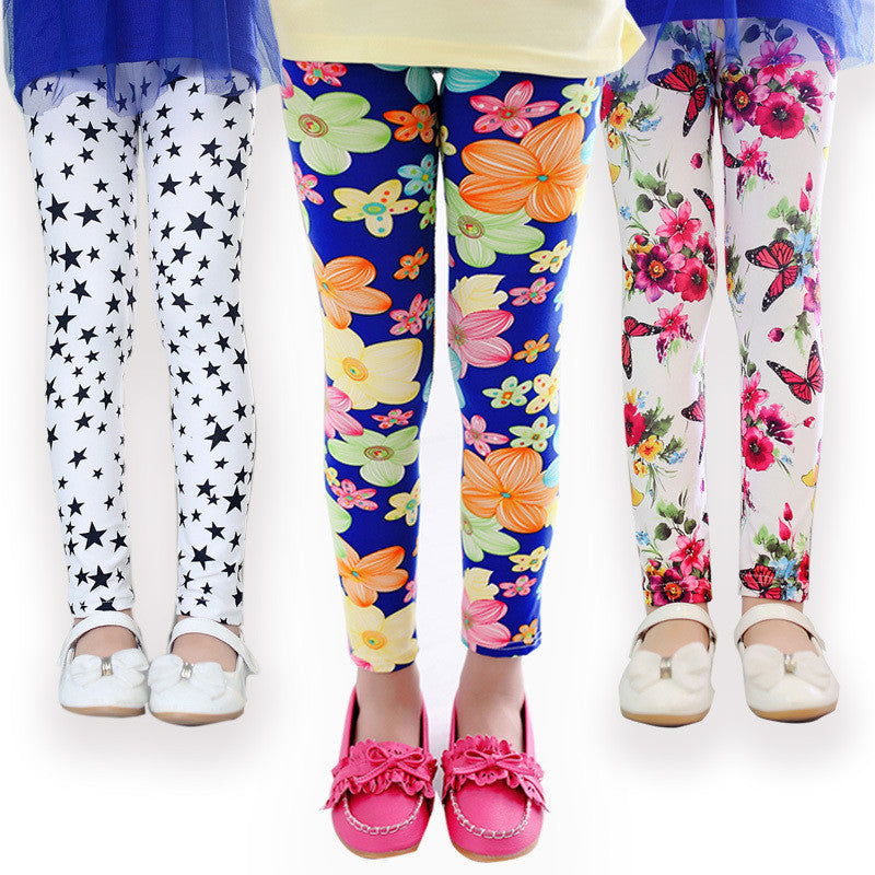 girl pants printing Flower girls leggings Toddler Classic Leggings 2-14Ybaby girls leggings kids leggings - CelebritystyleFashion.com.au online clothing shop australia