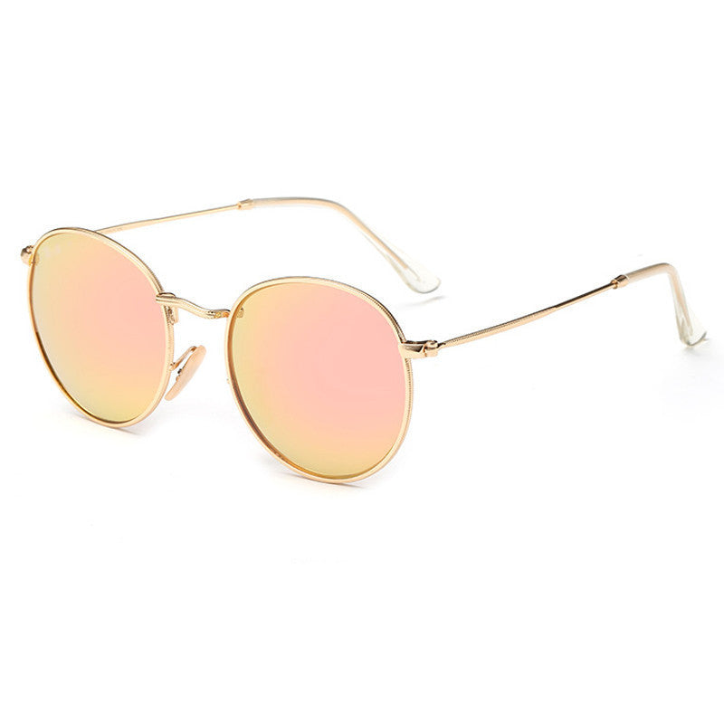 Vintage Round Sunglasses Women men female brand Metal Frames Mirror Lenses Sun Glasses For women retro Male oculos de sol - CelebritystyleFashion.com.au online clothing shop australia