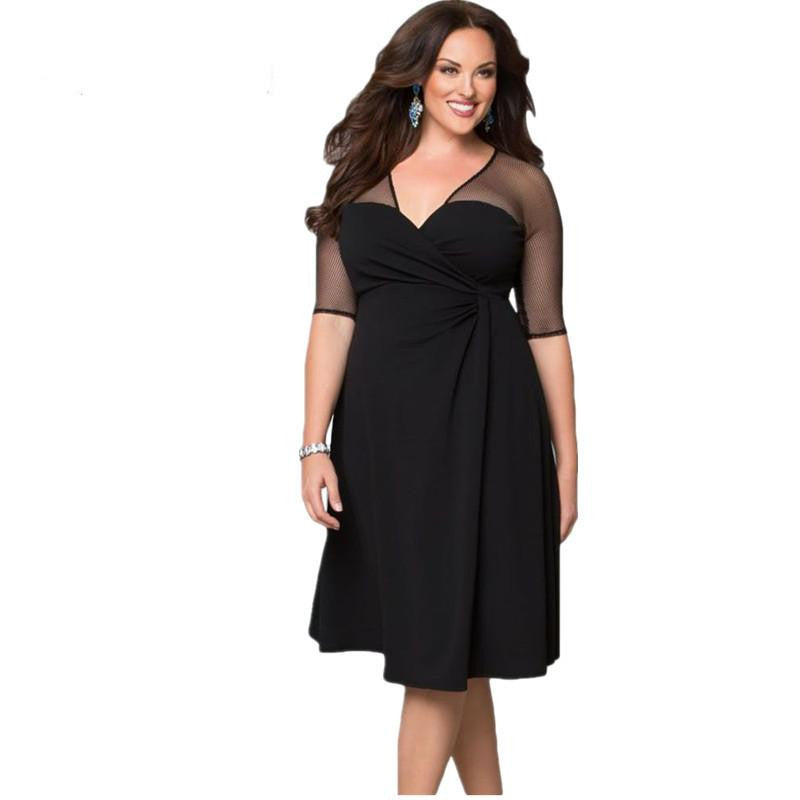 Women Fashion Half Sleeve Work Wear Sugar and Spice Dress cozy vestidos autumn dress big sizes LC60671