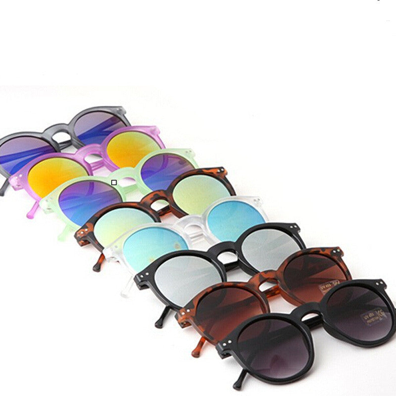 Online discount shop Australia - Fashion multicolour mercury Mirror glasses men sunglasses women male female coating sunglass gold round YJ12