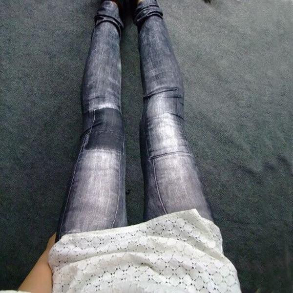 Women Skinny Denim Stretch Jeggings Trousers Jeans Pants Leggings 2 Colours
