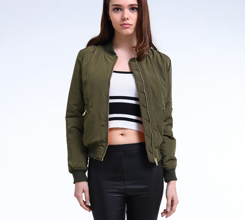 Online discount shop Australia - Flight army green bomber jacket women jacket and women's coat clothes bomber ladies