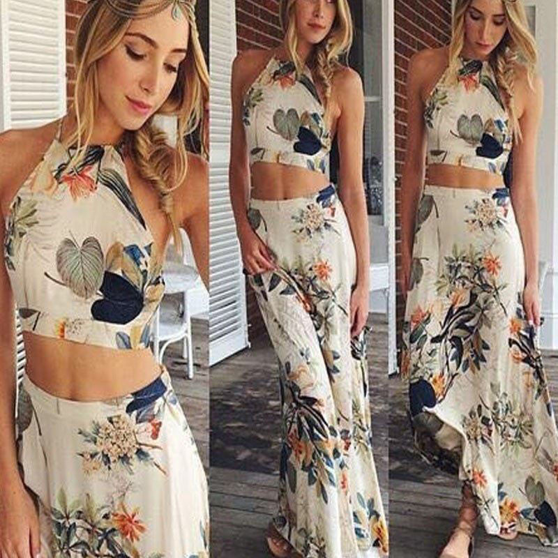 Online discount shop Australia - Bodycon Sexy Club Party Dress Women Dresses Vestidos De Fiesta Long Boho Halterneck Long Maxi Dress Beach Dress