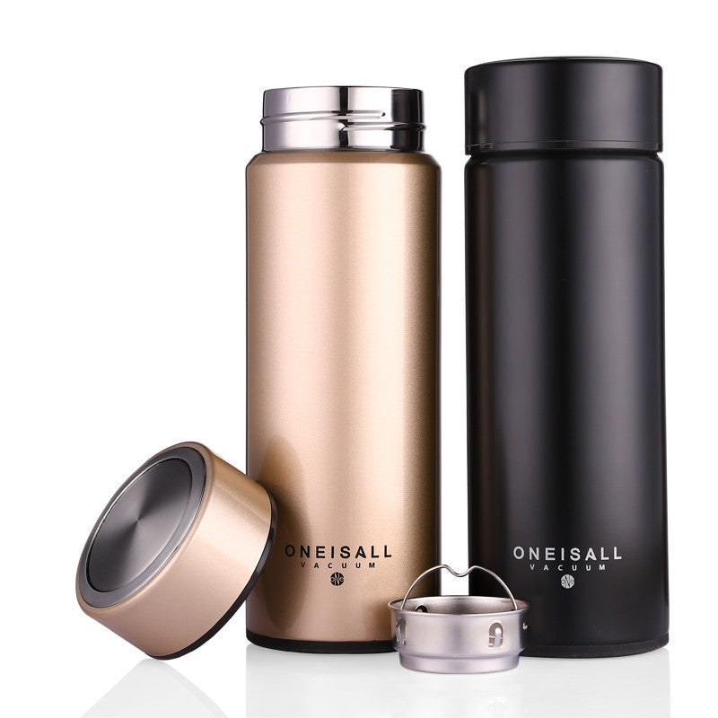 Online discount shop Australia - 450ML Thermos Cup 304 Stainless Steel Insulated Mug With Tea Infuser Thermo Mug Coffee Thermo Mugs Male Gift
