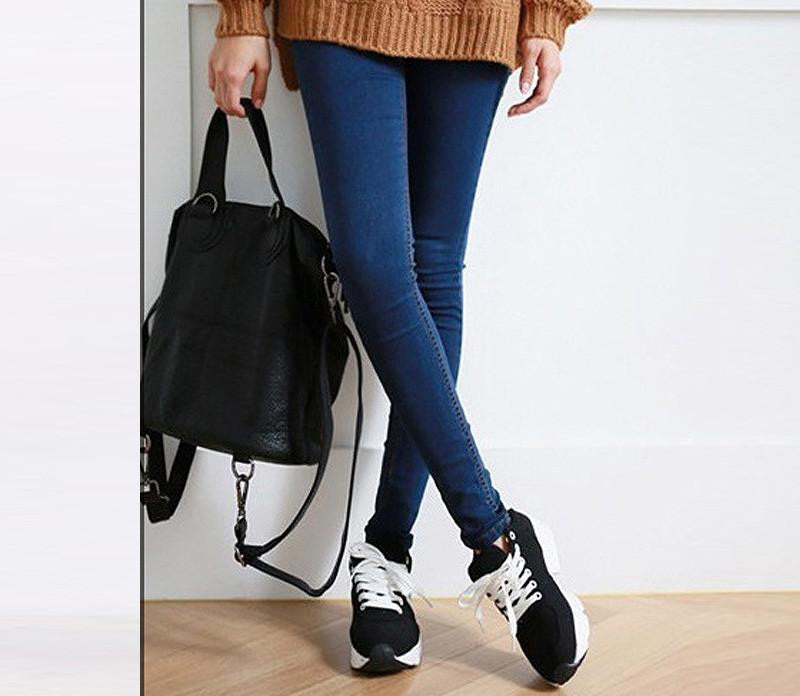 Skinny Jeans Woman Autumn Pencil Jeans For Women Fashion Slim Ankle-Length Jeans Women's Printed Denim Pants