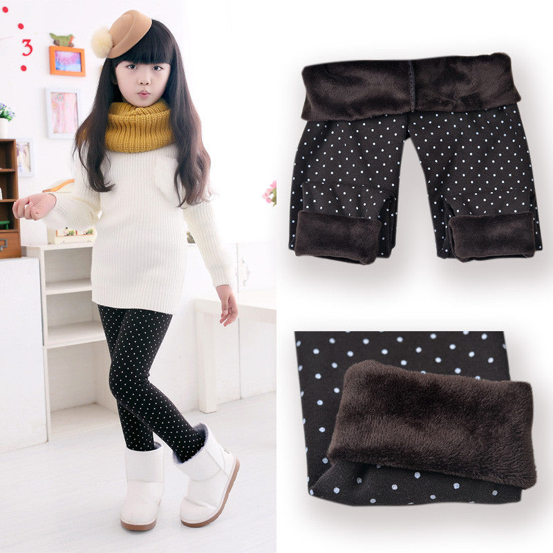 Winter Autumn Thick Warm Girls Leggings kids Pants Children Clothing Flower Butterfly childrens Pants - CelebritystyleFashion.com.au online clothing shop australia