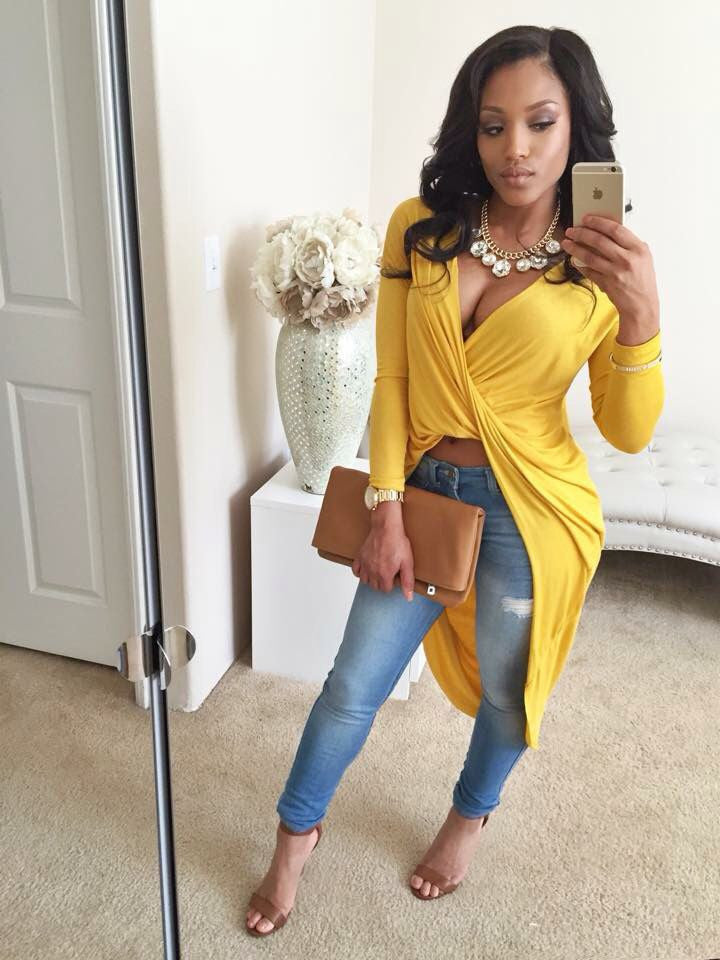 Deep V Neck Long Asymmetrical Party Tshirt Dress - CELEBRITYSTYLEFASHION.COM.AU - 4