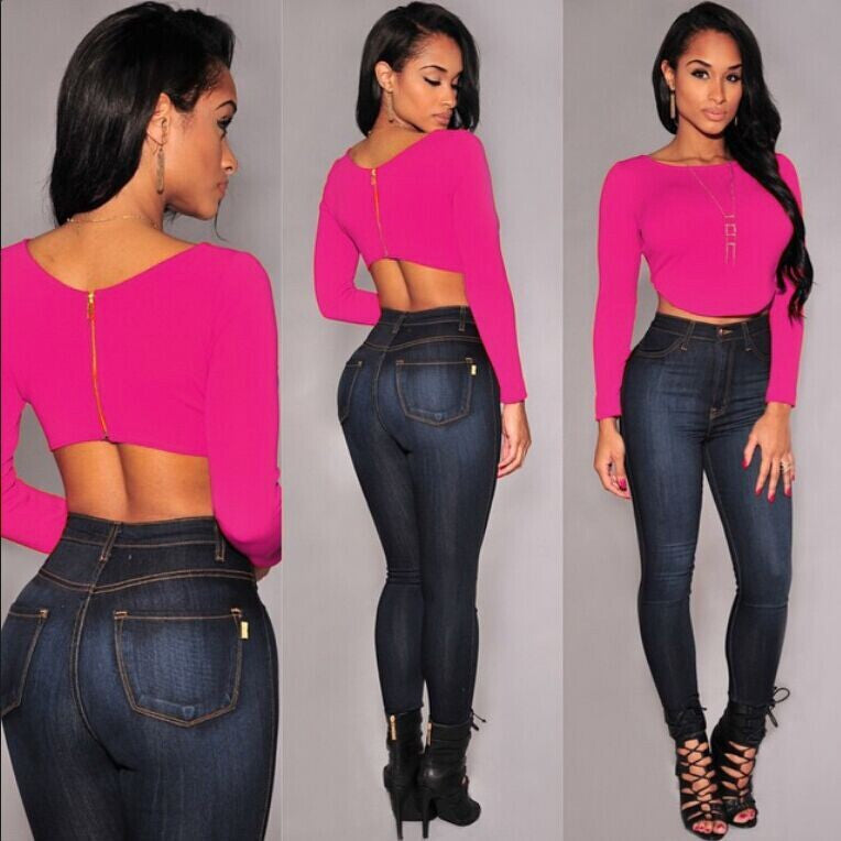 Bustier Crop Top Tee Different Colors - CELEBRITYSTYLEFASHION.COM.AU - 3