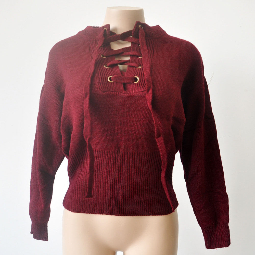 Knitted Sweater And Pullover Sexy V Neck - CELEBRITYSTYLEFASHION.COM.AU - 3