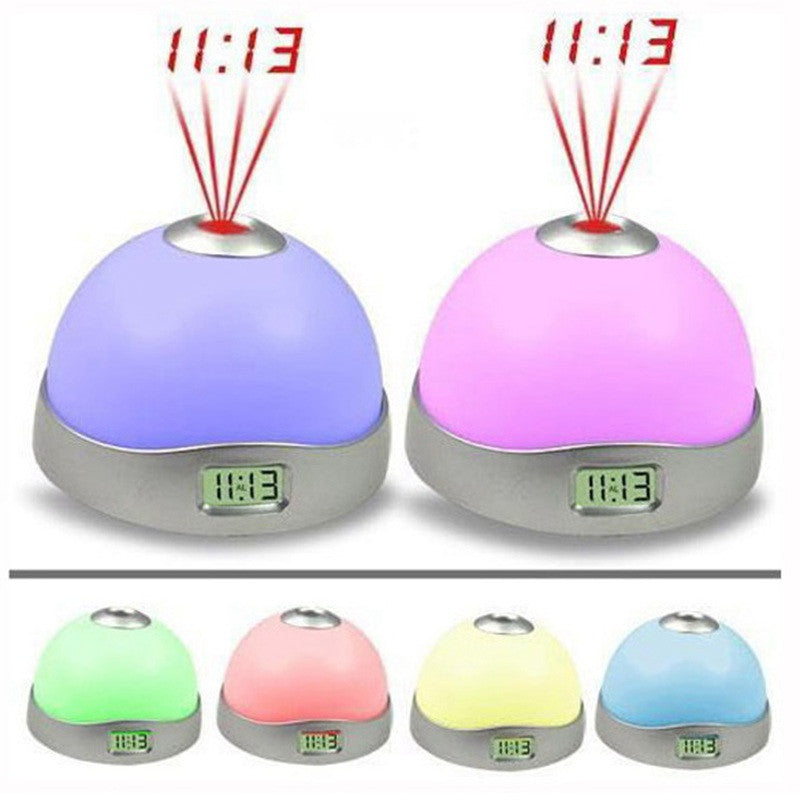 Starry Digital Magic LED Projection Alarm Clock Night Light Color Changing
