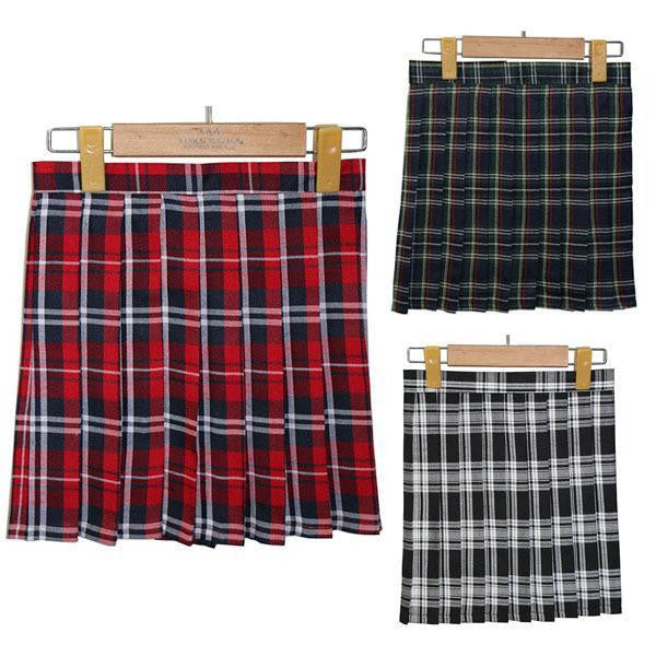 Online discount shop Australia - Girls Lady Plaid Pleated Mini Skirt Uniform Skirt Cosplay Style S-XL New