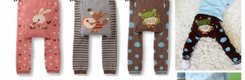 Online discount shop Australia - Baby Pants cartoon print knitted busha pp pants elastic waist toddler Leggings Kids Clothes 3-24 M