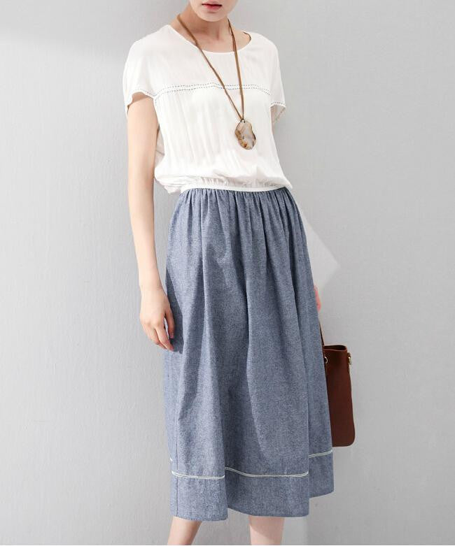 Online discount shop Australia - Fashion Women Summer Pencil Patchwork Long Dress High Waist Batwing Sleeve Loose Day and Night Casual Dress