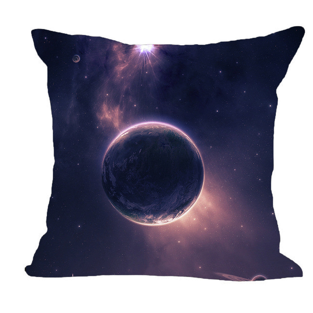 Pillow Case Galaxy Cushion Cover Planet Linen/Cotton sofa chair seat Car Sofa 45*45CM Cushion Home Decorative Throw Cover