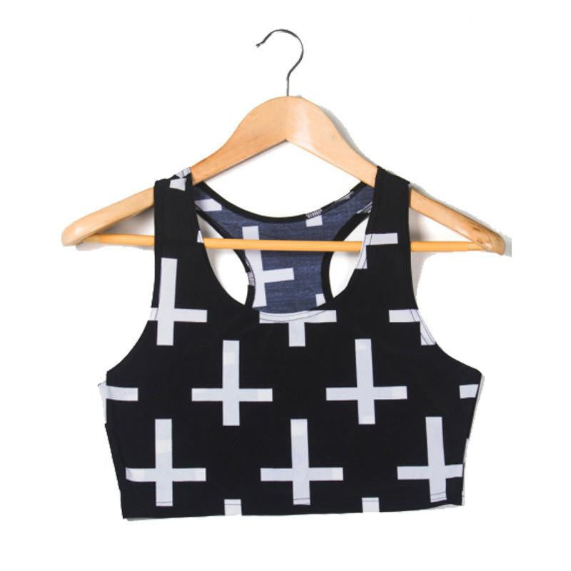 Women Crop Top Tank Top Vest women clothing punk S M L XL plus size