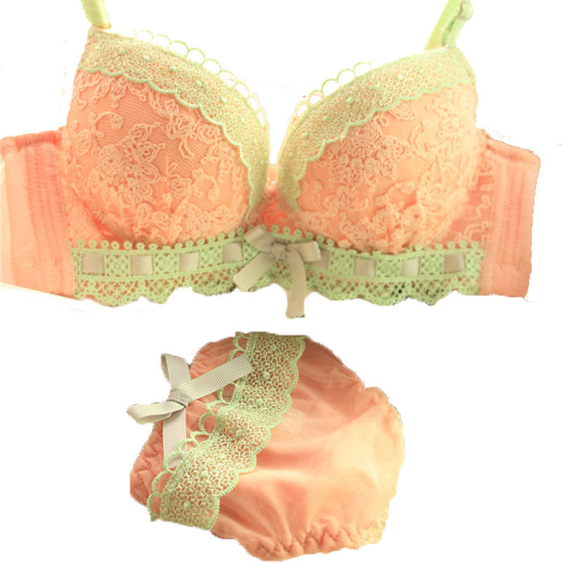 Online discount shop Australia - 6 Color Cup A B C 34 36 38 40 bra lace Carving sexy push up women bra set young girl sets women underwear lingerie cotton