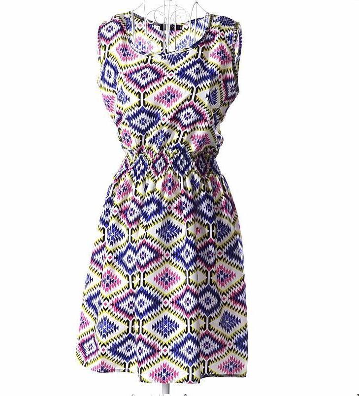 Women Summer Low V-Neck Dress Long Sleeve Floral Mini Dress Retail/