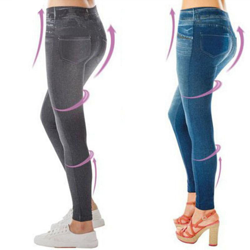 Women Fleece Lined Winter Jegging Jean Genie Slim Fashion Jeggings Leggings With Two Real Pockets
