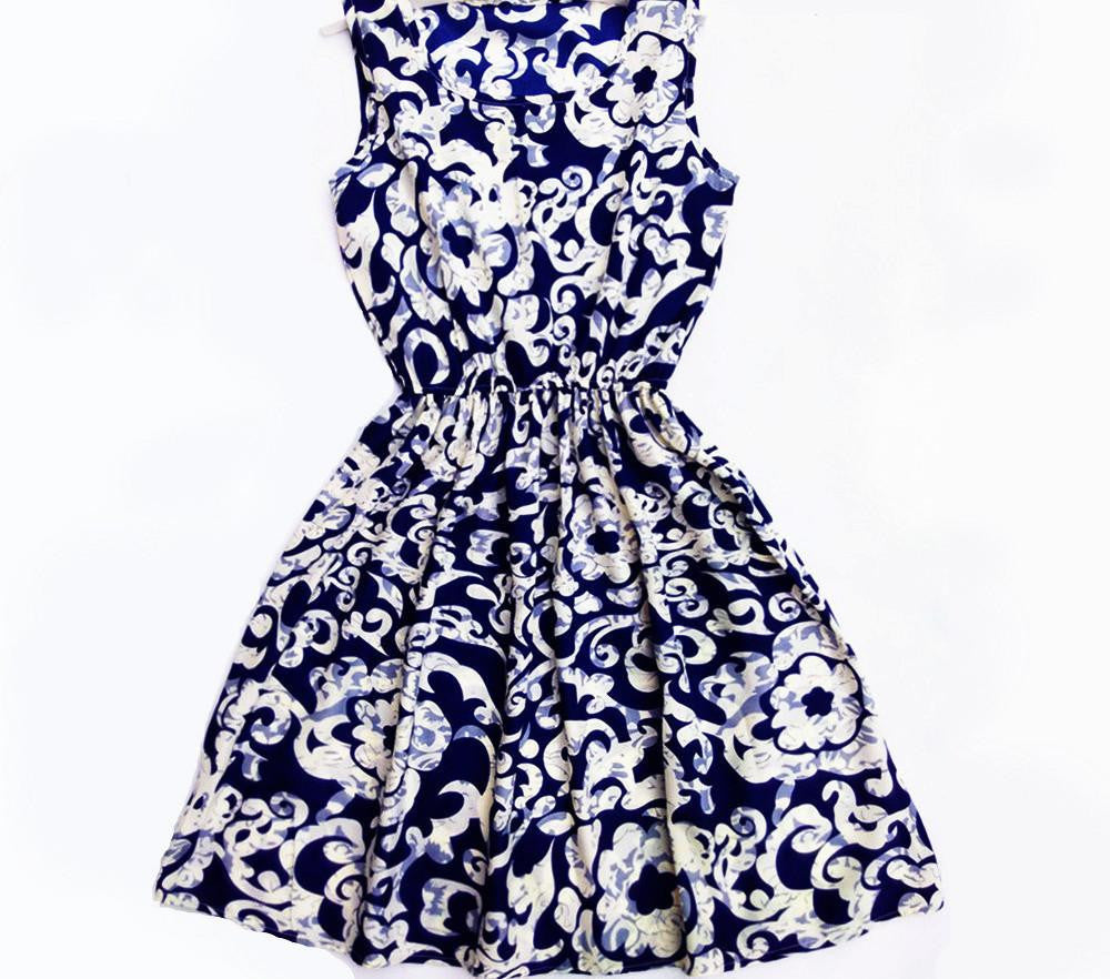 Summer Women dress Brand Casual Print Sleeveless Chiffon stripe floral print Elastic Waist Bohemian Beach Dresses