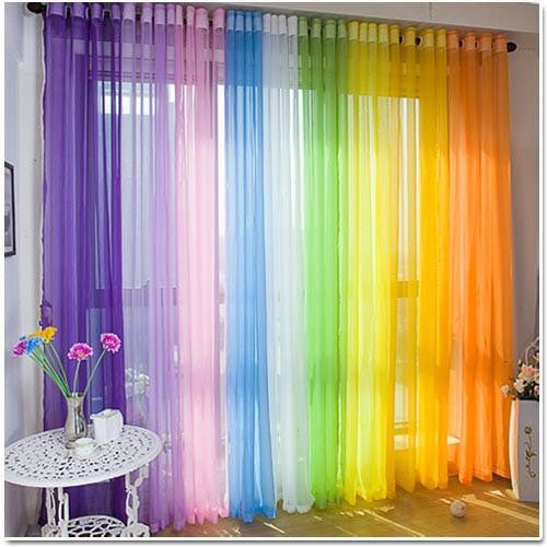 voile sheer curtain panel window treatments