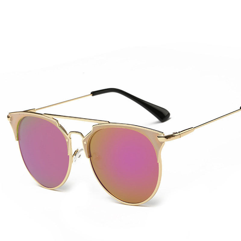 Online discount shop Australia - Fashion Retro Round Cat Eye Sunglasses Men Women Designer Eyewear Metal Frame UV400 Glasses