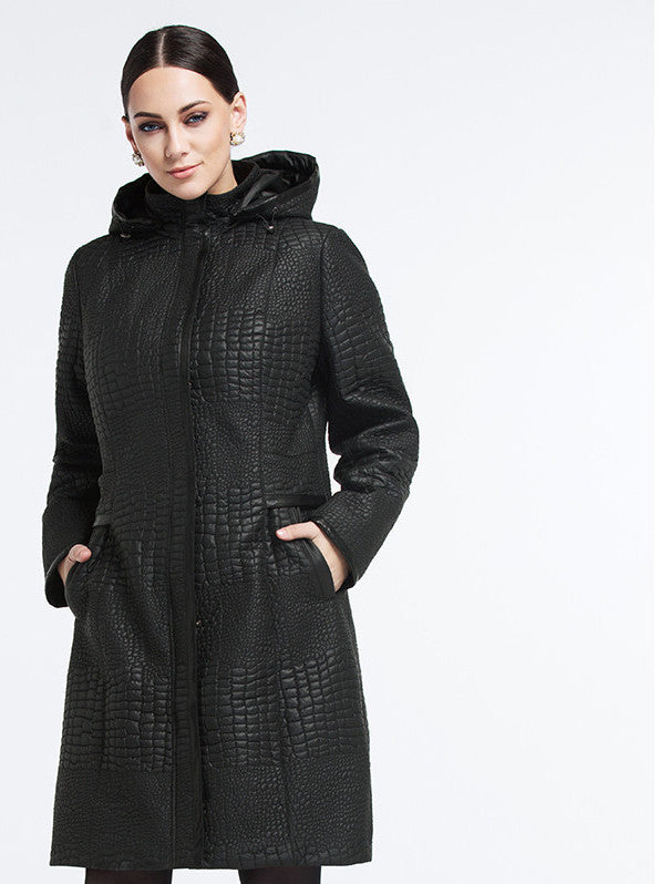 High Warm Women Jacket Solid Color Coat Fashion Long Slim Wadded Thick Parka Female AM-1500