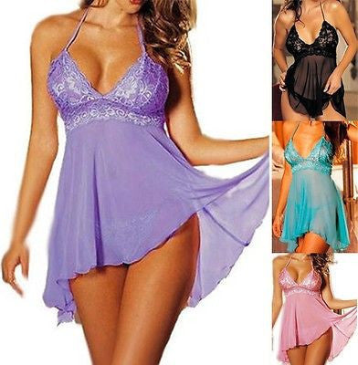 Plus Size Women Nightwear Sleepwear Babydoll Nightgowns Sleepshirts