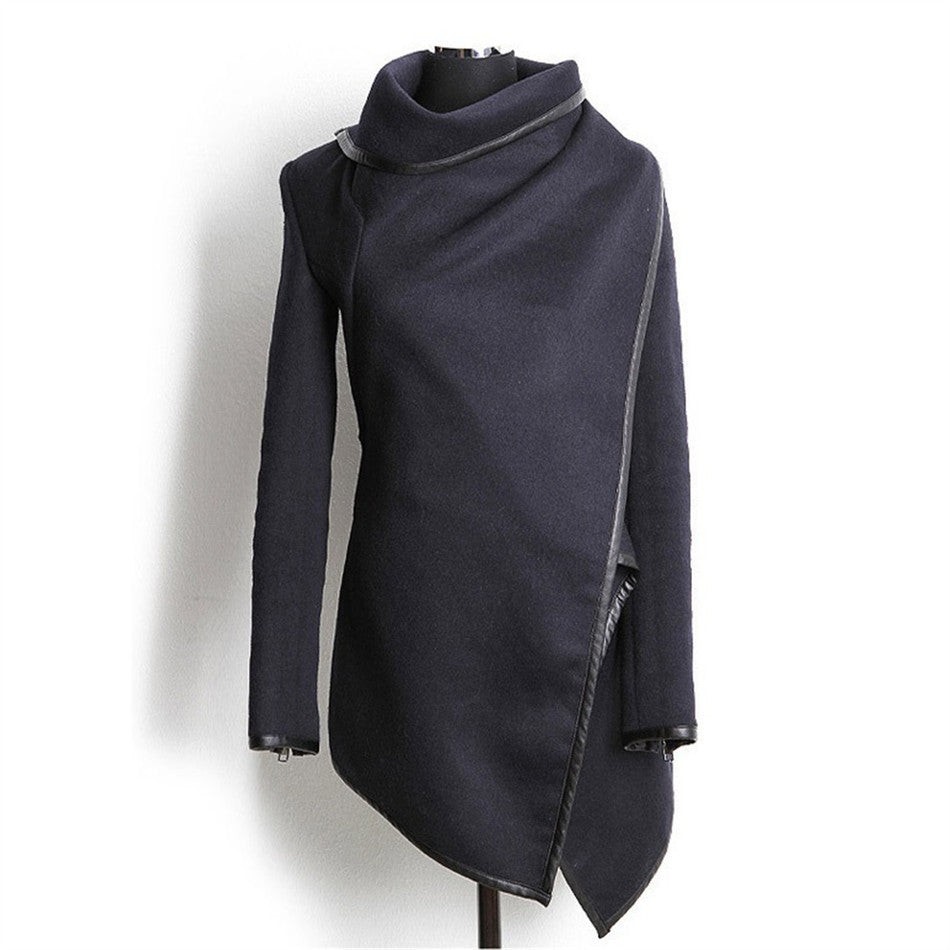 Online discount shop Australia - Irregular Fashion Jackets for Women's Basic Coats Female  Cardigan Cropped Coat Windbreaker DH483