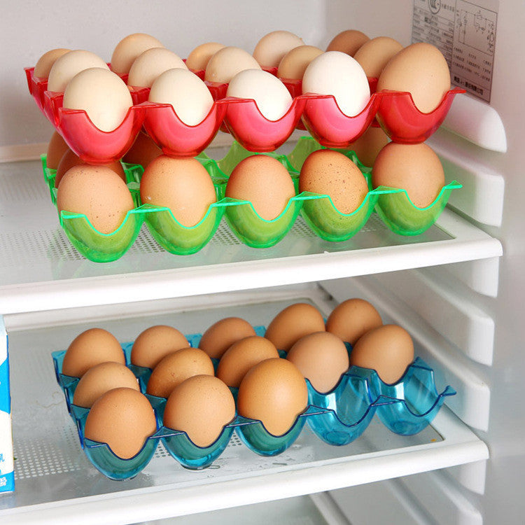 Online discount shop Australia - Fashion Egg Storage Tray Kitchen Thicken Egg Storage Boxes Storage Box Egg Protection Care Shatterproof Egg Box 15,24 Grid