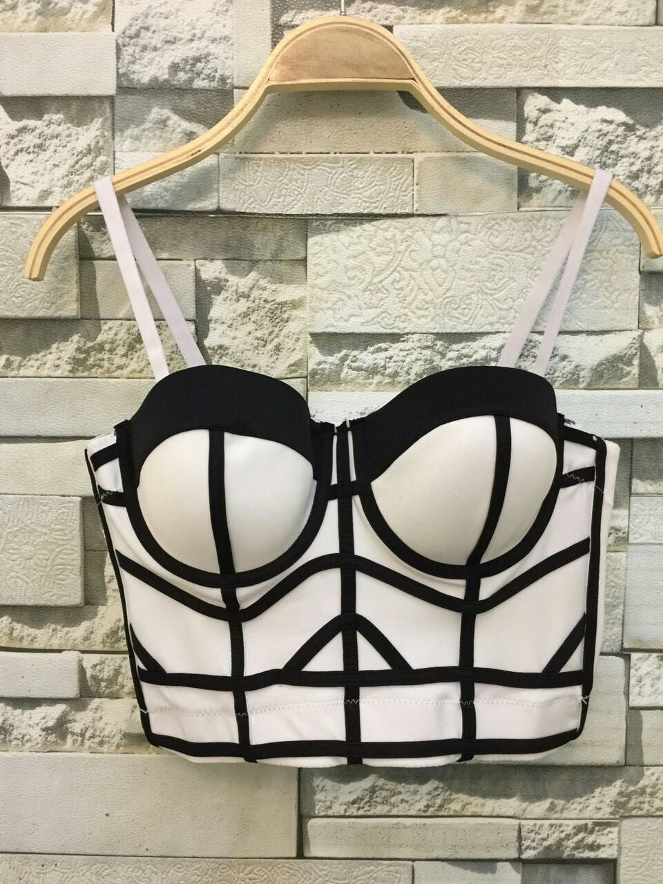 Online discount shop Australia - Good Quality Fashion Push Up Bralet Women's Corset Bustier Bra Night Club Party Cropped Top Vest Plus Size 3 Colors S-XL