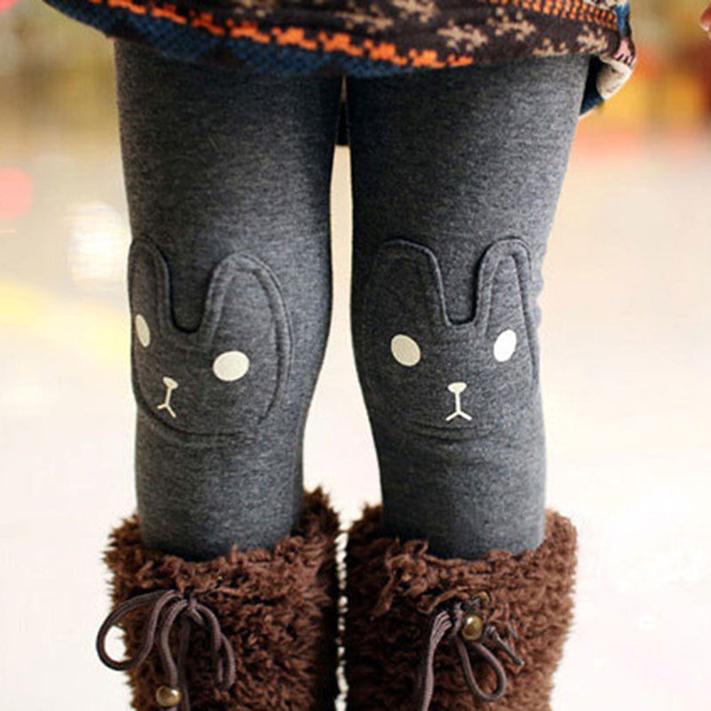 Toddler Child Cozy Animal Printed Leggings Girls Pants Baby Fleece Trousers 2-7Y B76 - CelebritystyleFashion.com.au online clothing shop australia