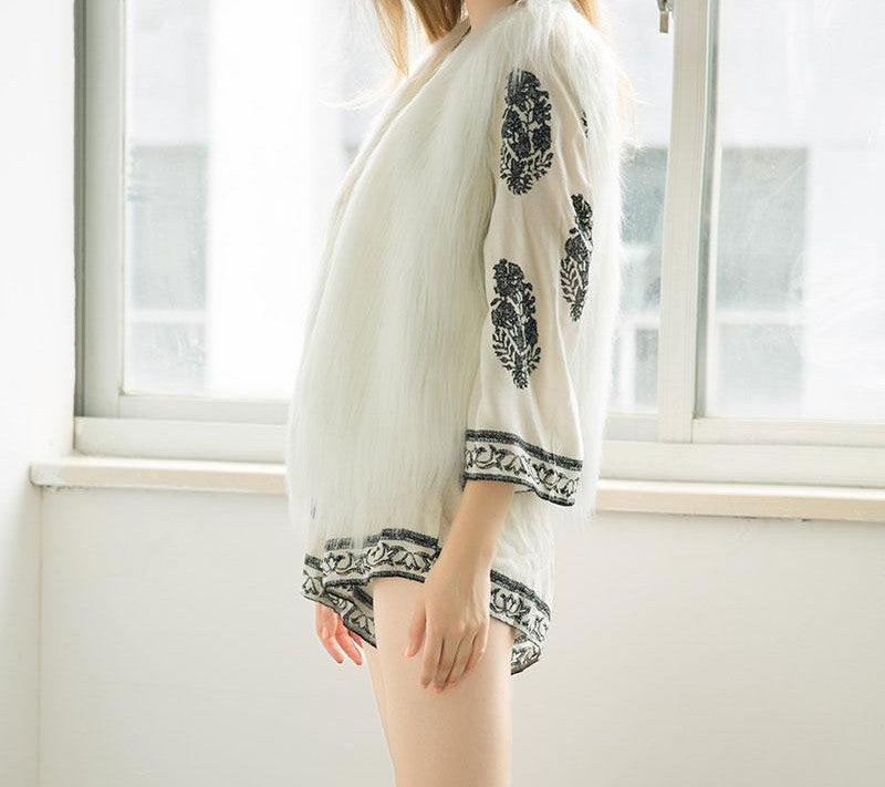 Elegant Faux Fur Vest Jacket Many Colors Available - CELEBRITYSTYLEFASHION.COM.AU - 8