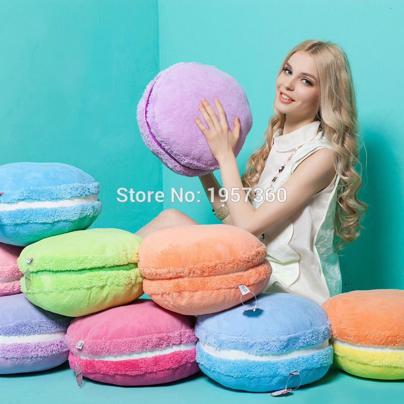 Online discount shop Australia - Macaron cushion Funny Cartoon cushion pillow Sofa and chair back Cushion Car Mats Student pillow Toy