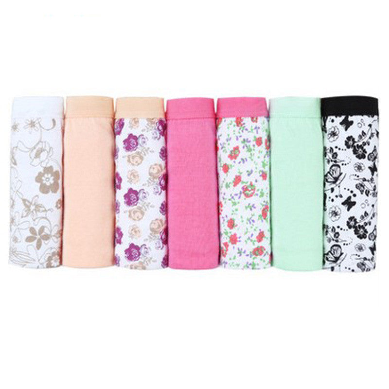 Online discount shop Australia - 7PCS Ladies Panties 100% Cotton Underwear Women Girls Briefs Weekly Intimates Lingerie Women Brand Panties Plus size for Women