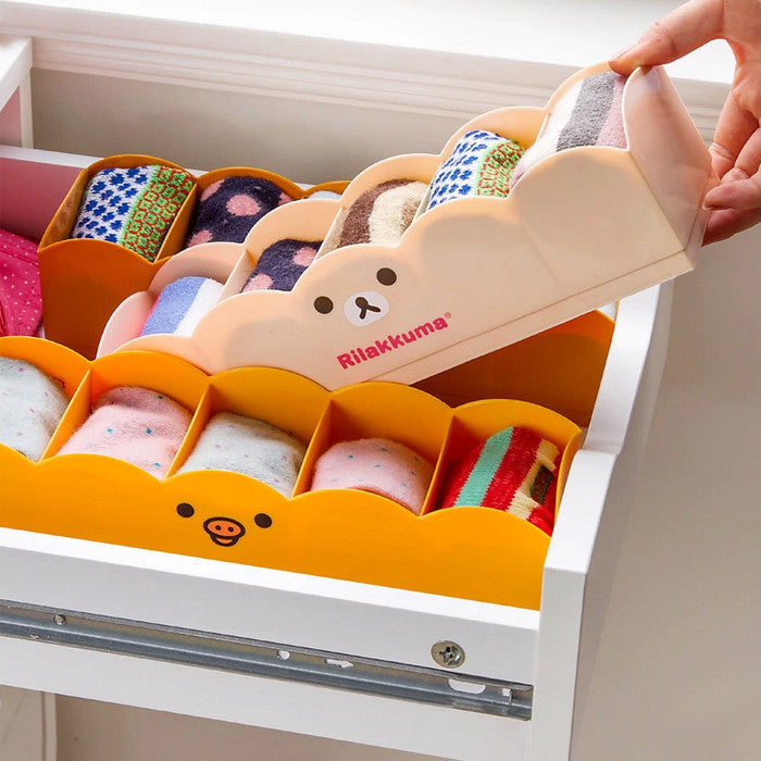 Online discount shop Australia - 1pcJapanese-style 5 Grids Socks Underwear Drawer Classified Storage Box Finishing Cosmetic Desktop Plastic Box Organizer